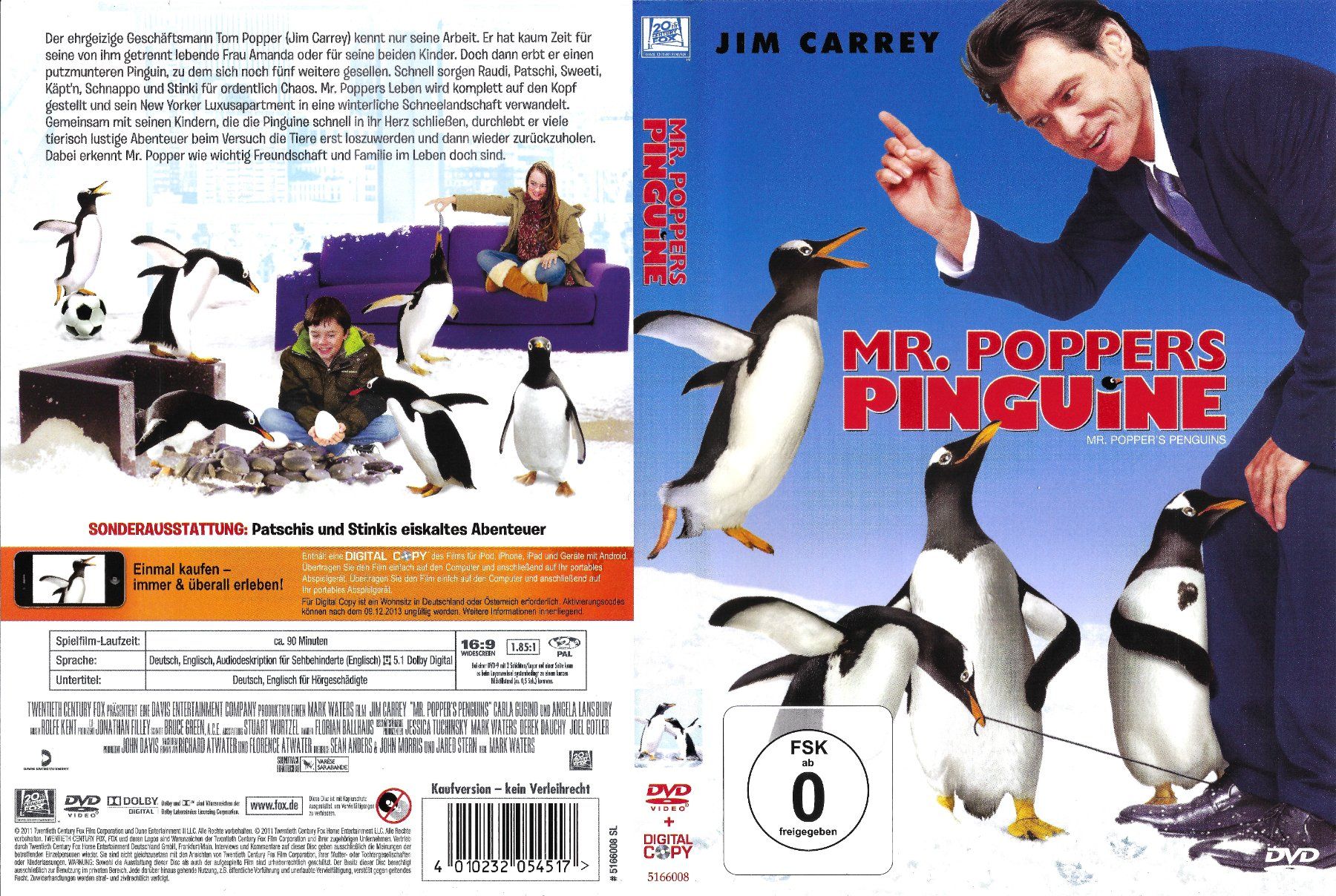 Tutti i DVDs: Mr. Poppers Pinguine – Usato da Zürich venduto da Cineasten