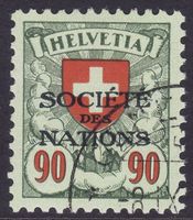 Dienstmarke SDN SBK-Nr. 23z (geriffeltes Papier 1935-1937)