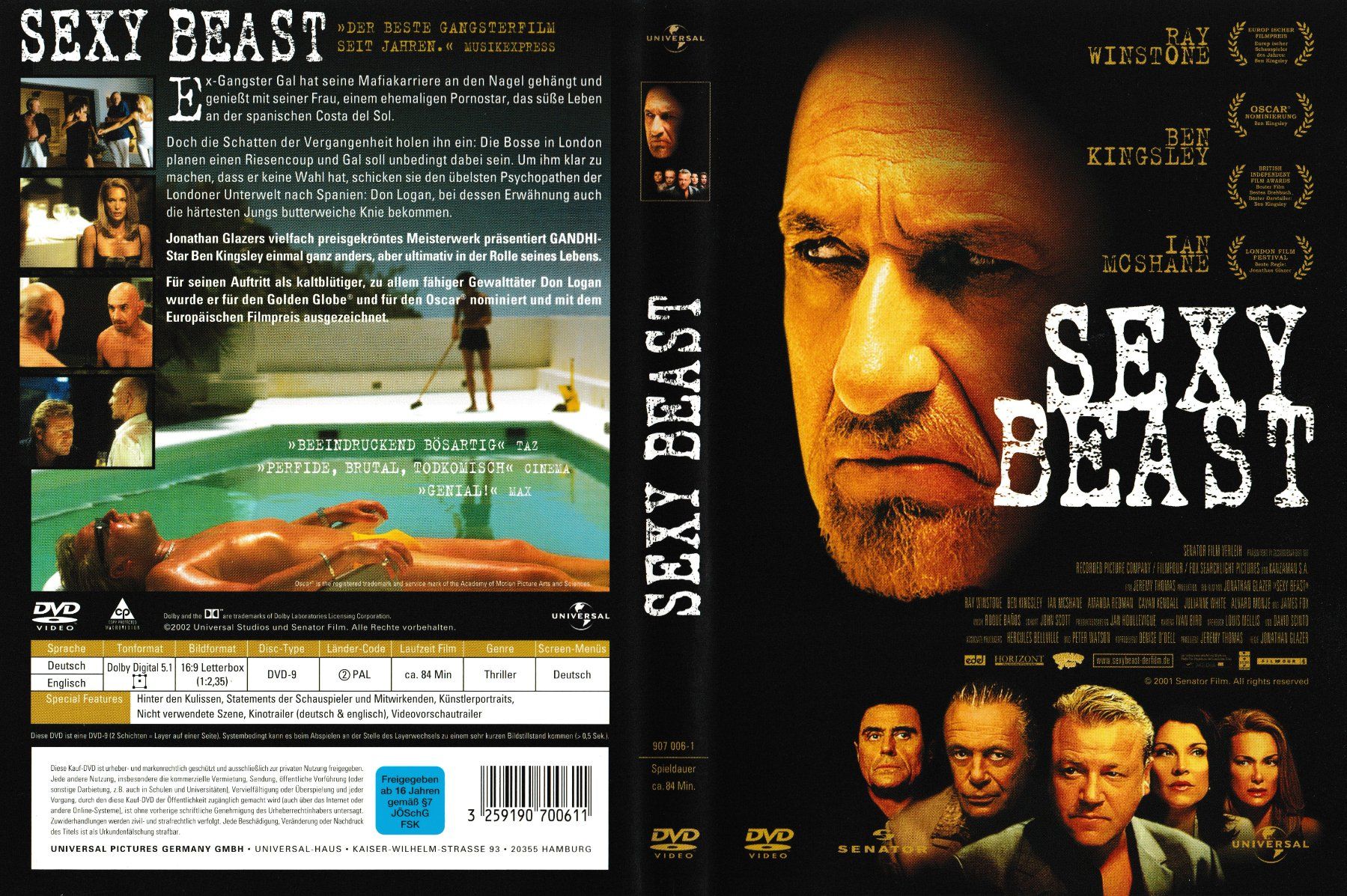Tutti i DVDs: DVD - Sexy Beast – Usato da Langnau am Albis venduto da MediaRescuerKeLoX