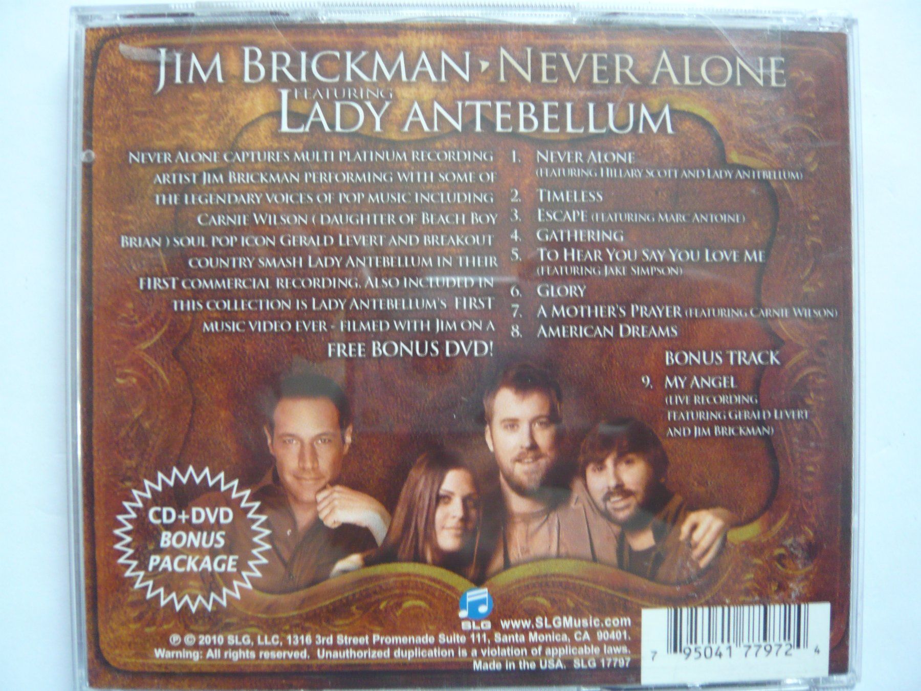 CDs: JIM BRICKMAN Never Alone Featuring Lady Antebellum – Gebraucht aus Winterthur von Cajun 2