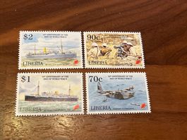 Liberia Briefmarken Krieg