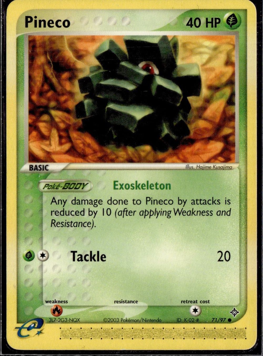 Pokémon Carte collezionabili: Pineco EX Dragon 71/97 Pokemon EN – Usato da Zürich venduto da pokemon_cards