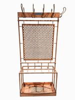 Antike Garderobe/Schirmständer aus Metall – Vintage-Stil