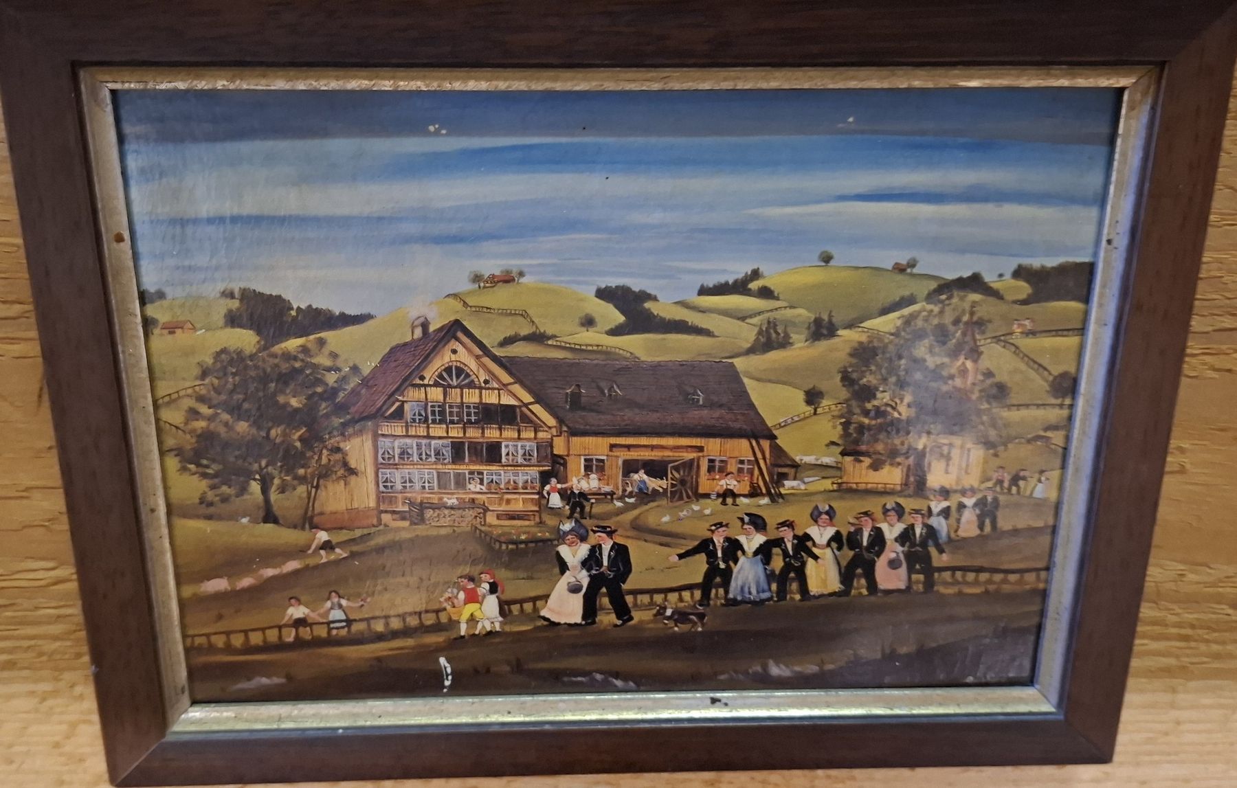 Foto & Immagini: Bauernmalerei Bild mit Rahmen gebraucht – Usato da Wittenbach venduto da ValentinaG