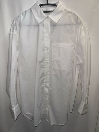 weisse Oversize Hemd Bluse XXS / L (extra gross)