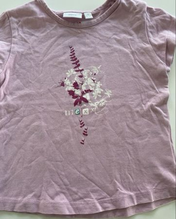 Mexx T-Shirt Grösse 86/18-24M lila Blumenprint guter Zustand