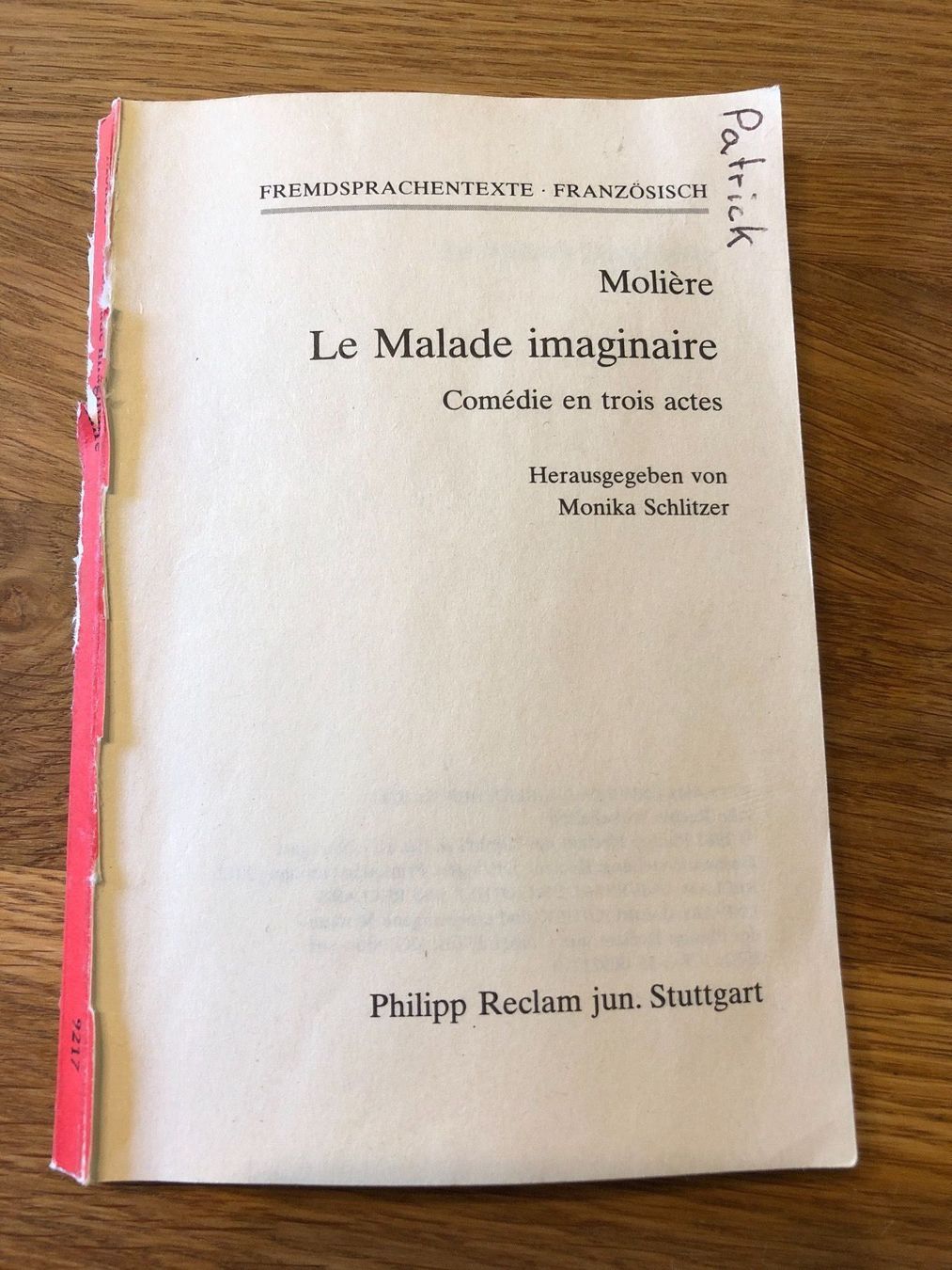 Libri: Le malade imaginaire Moliere – Usato da Goldingen venduto da books4bucks