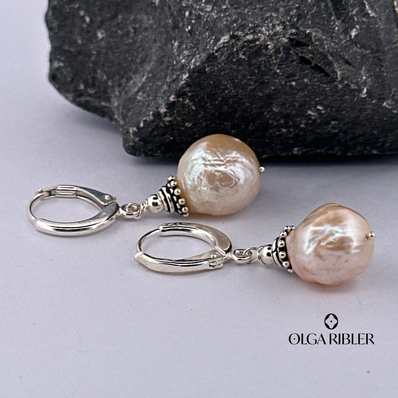Olga Ribler Orecchini pendenti & Orecchini a lobo: Sterling Silber 925 Ohrringe mit Barock Perlen – Nuovo (secondo la descrizione) da Luzern venduto da Schmuckoutlet