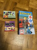 3 kleine Spiele Verkehrs Domino Buntbär Tiere Zuordnen