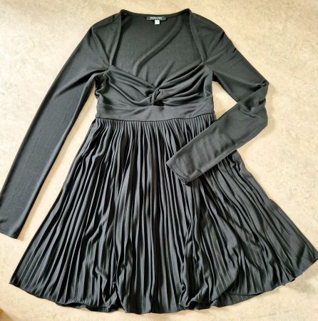 PATRIZIA PEPE KLEID DRESS XS / S SCHWARZ CUT OUT ELEGANT TOP