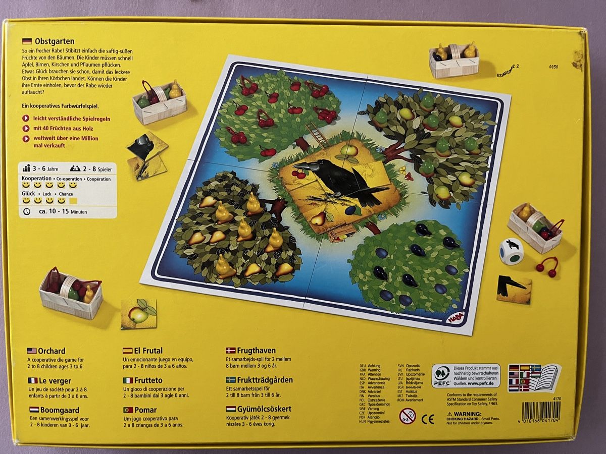Haba Giochi: Haba Spiel Obstgarten  – Usato da Winterthur venduto da Sabbia99 1