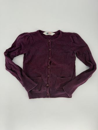 H&M Strickjacke, Lila Melange, Gr. 98/104