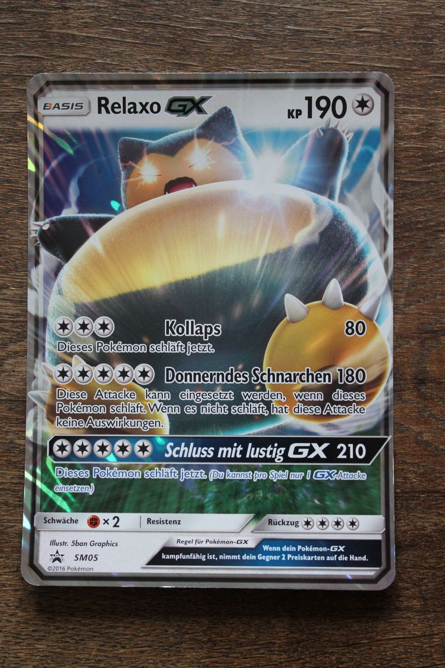 Pokémon Carte collezionabili: Pokemon Relaxo GX SM005 XXL DE – Usato da Mörschwil venduto da leg_yrn8