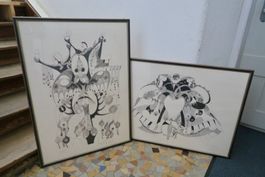 2 signierte Paul Cartier Lithos