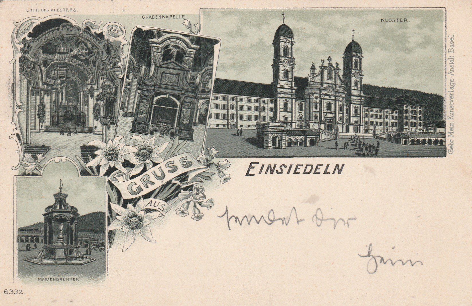 Cartes postales: Kt.Schwyz-Einsiedeln-Litho 1901 – D'occasion à uttwil par Koehlerfred