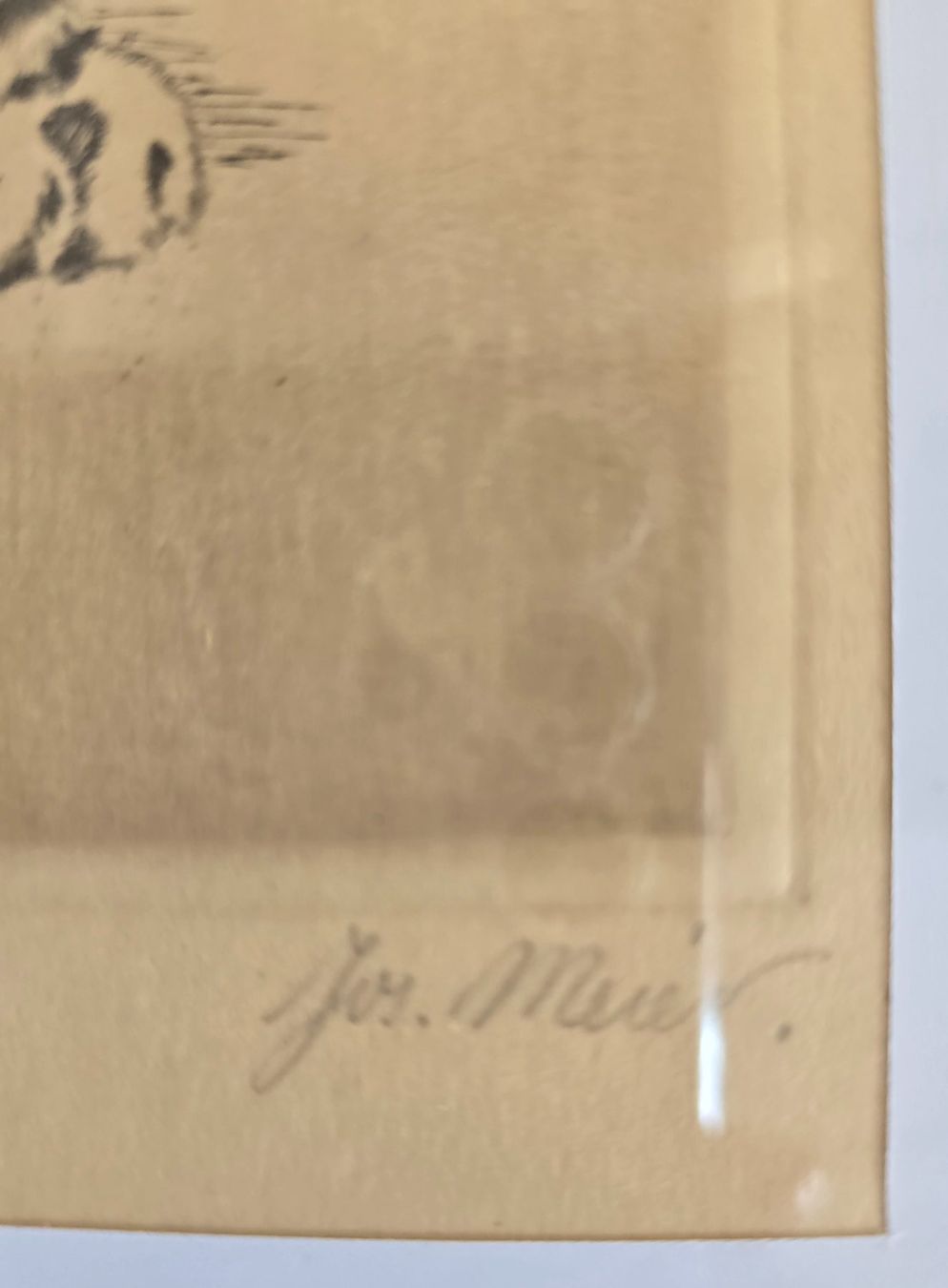 Dipinti: Original Radierung von Jos. Meier, gerahmt – Usato da Steinmaur venduto da Pegasus24 2