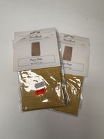 ViviGade Paper Bags gold glitzer 16 Stk. 17x9cm neu