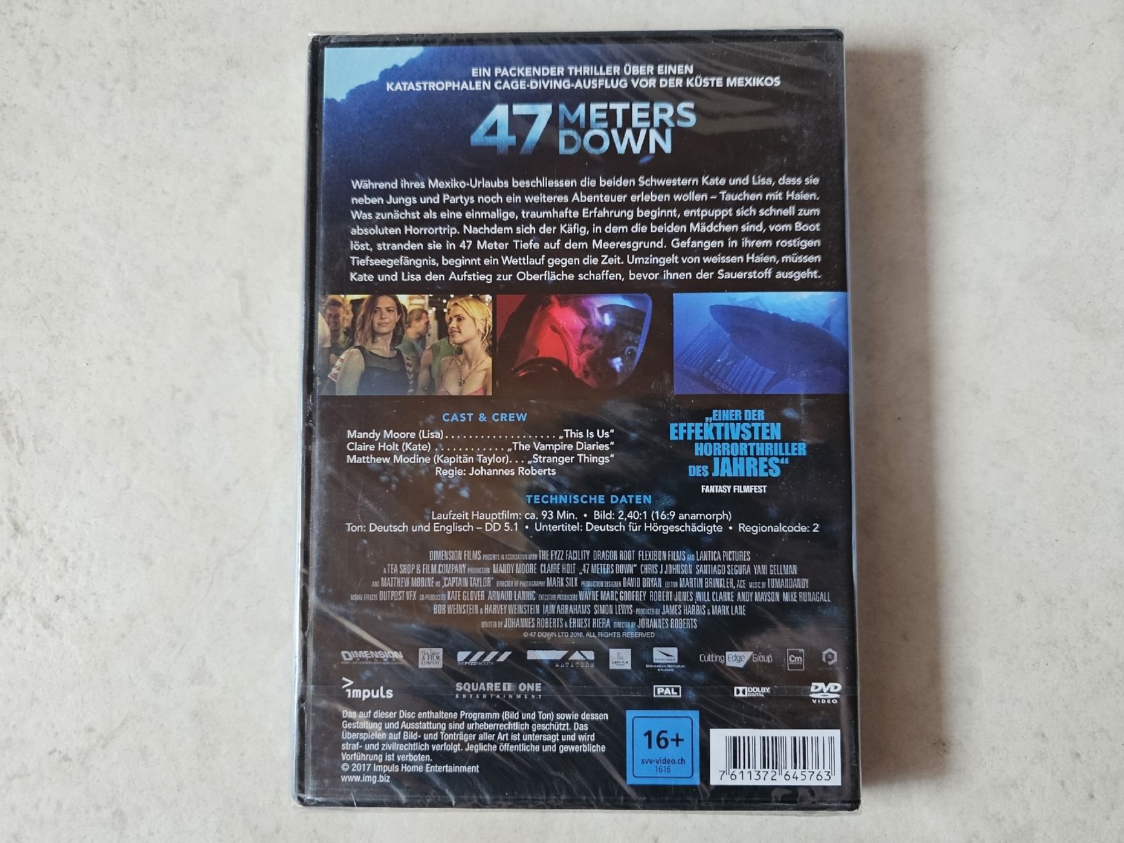 Tutti i DVDs: 47 Meters Down  /  Fabrikneu – Nuovo e nell'imballaggio originale da Schneisingen venduto da backstore24 1