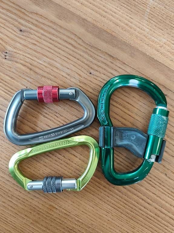 Attrezzatura da arrampicata: Karabiner SET 3 STK, gebraucht – Usato da Schangnau venduto da boedi02 1