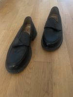 Loafer Schuhe schwarz Grösse 38 Leder gute Kondition