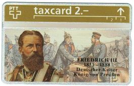 Taxcard 303L_63079 Friedrich III. 2. Auflage ungebraucht