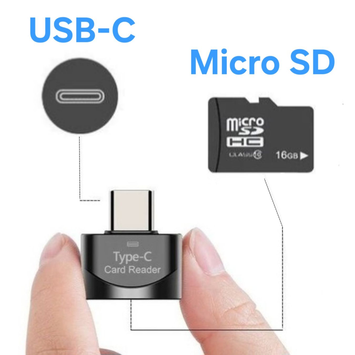 Cartes mémoire: Smartphone USB-C Micro SD Kartenleser (fabrikneu) MicroSD – Neuf avec emballage d'origine à Uster par -FPS- 2