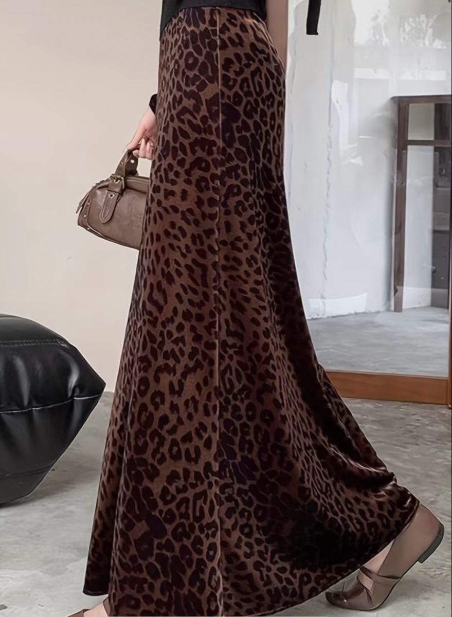 Röcke: Chic Gonna lunga Leopardato velluto-tg L – Neu und originalverpackt aus Gordevio von LanaZimm 1