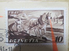 Abart 252 waagr. Strich ü. ganze Marke unt. 1941 durch Stirn