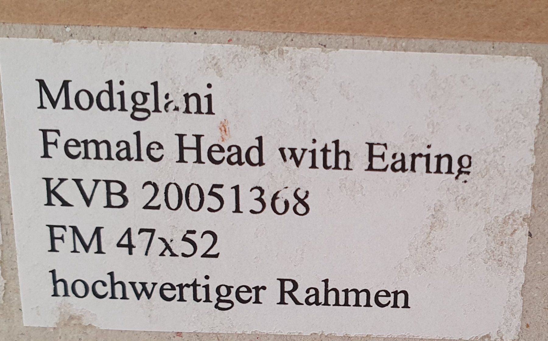 Grafica & Litografie: Lithographie Amedeo Modigliani Female Head With Earring – Usato da Kreuzlingen venduto da Rschweiz1 4