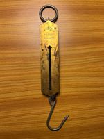 Federwaage Fischwaage Taschenwaage Werkzeug Vintage Antik