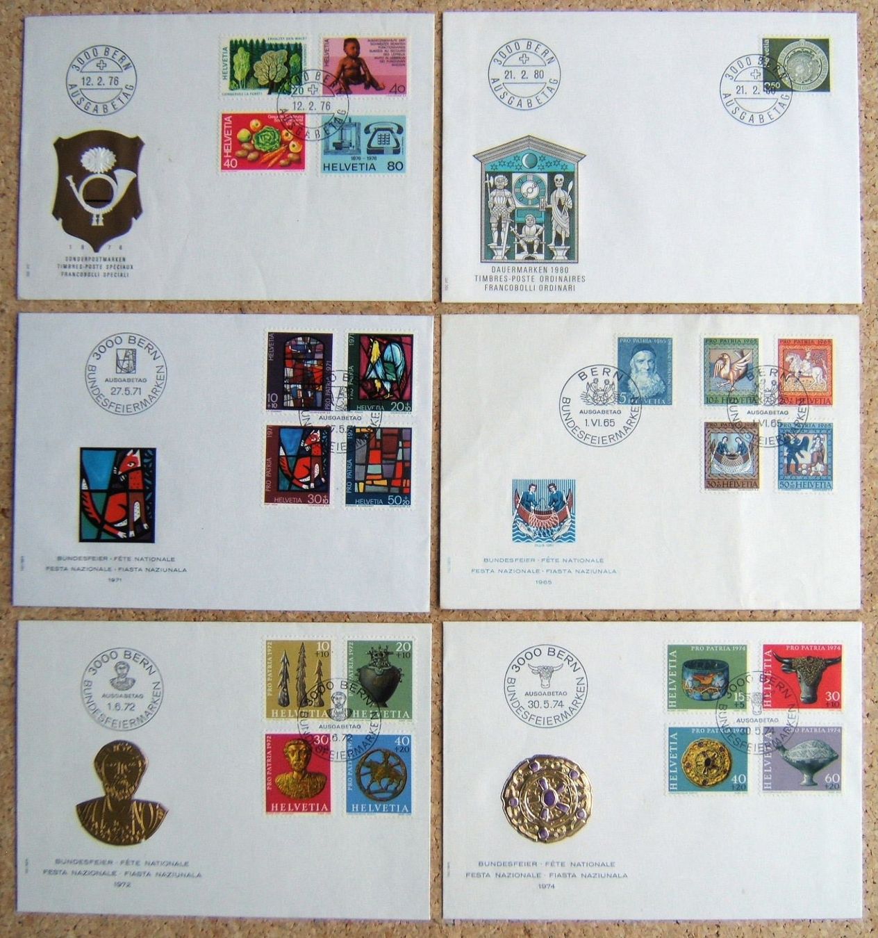 Tutti i francobolli: SCHWEIZ LOT FDC / BRIEFE 1965 - 2000 – Usato da Brunnen venduto da Nonne04 2