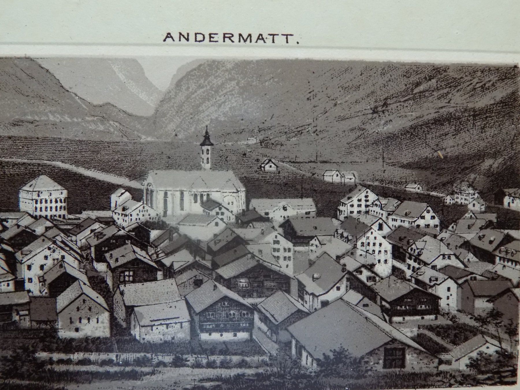 Incisioni: Andermatt Kanton Uri – Usato da Risch venduto da Antikfee 2