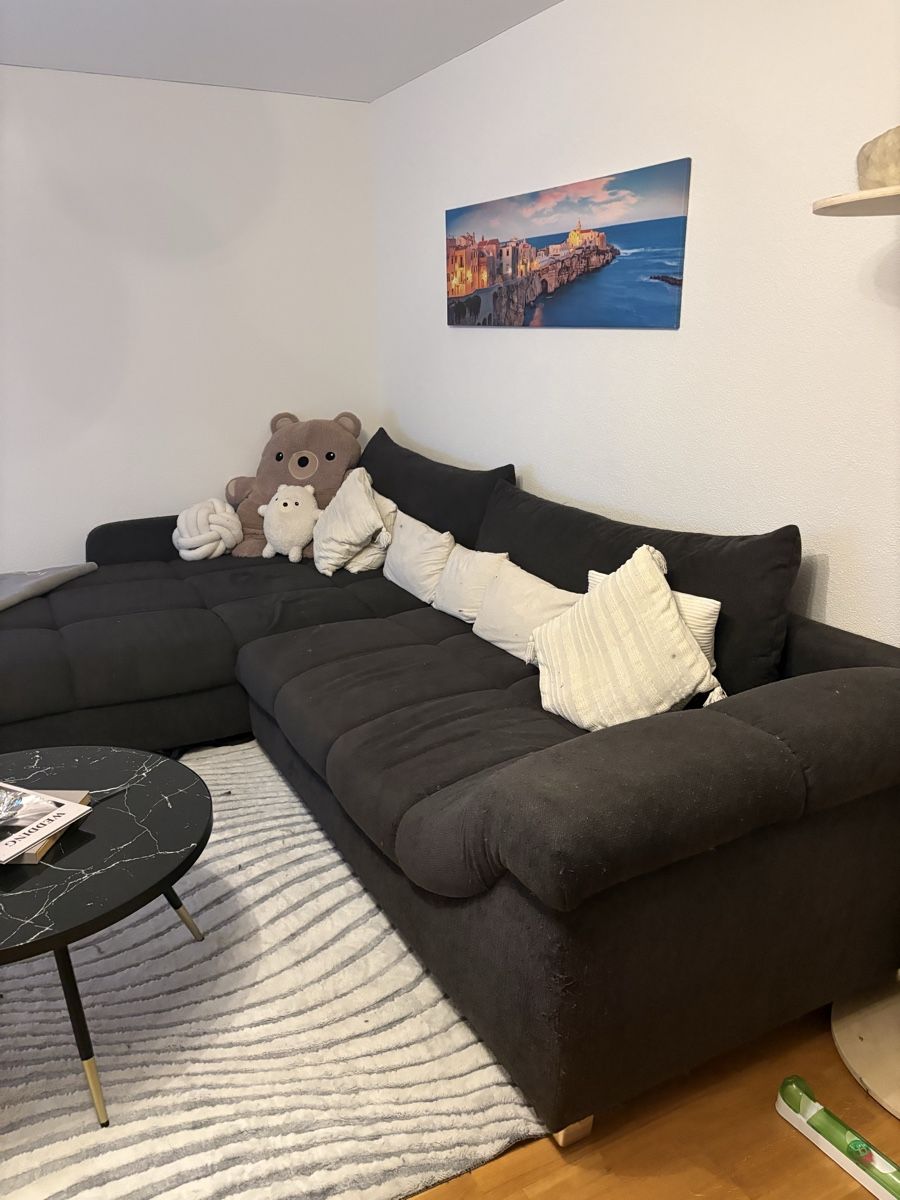 Divani: Ecksofa dunkelgrau Stoff – Usato da Wallisellen venduto da des_l5yc 1