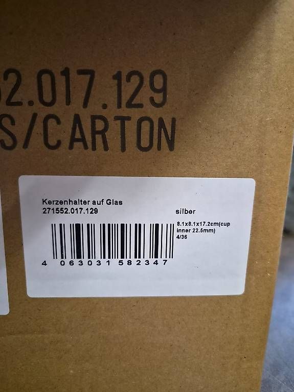 Portacandele: Kerzenhalter aus Glas – Nuovo e nell'imballaggio originale da Tafers venduto da Nathtafers 1