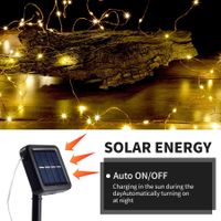 8 Modi,2 Stück Solar Lichterkette Aussen