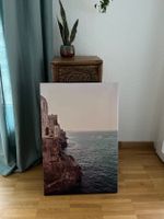 Wandbild mit Küstenmotiv, Leinwand, 60x40cm, neuwertig