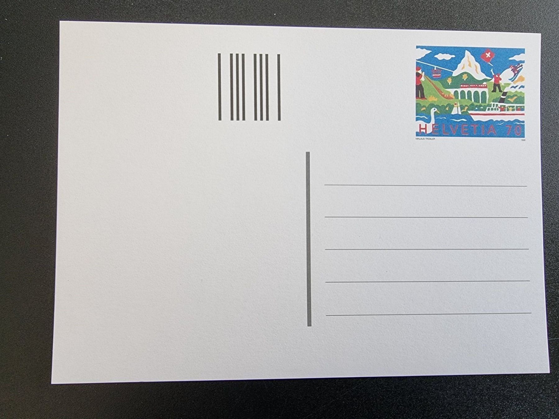 Tutti i francobolli: Postkarte frankiert – Nuovo (secondo la descrizione) da Zumikon venduto da chv_w96q