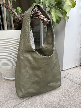 Ledertasche grün
