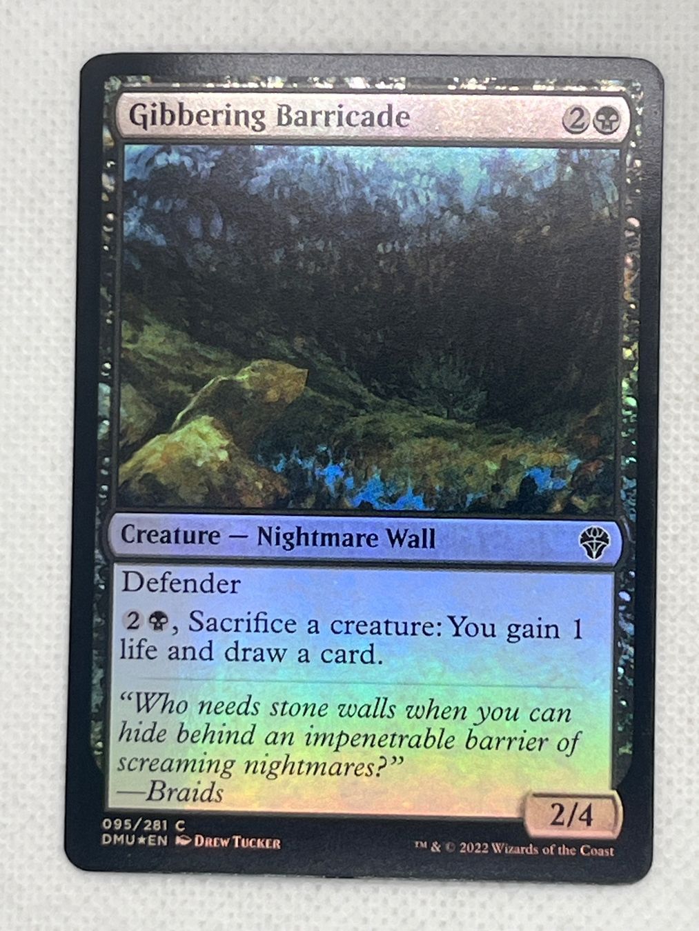 Magic The Gathering Cartes à collectionner: MTG Gibbering Barricade DMU 095 Englisch Common Foil – D'occasion à Hinterkappelen par Kim1992