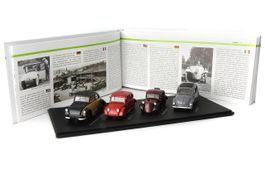 SET VOLKSAUTOS 4 STK. MIT BOOKLET 1:43 CULT, LIMITIERT