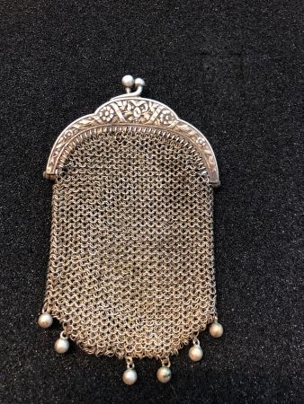 Antike Handtasche aus Silber, Russland