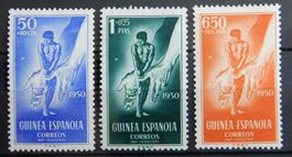 Spanien Guinea Kat. 259-261* 1950 selten!