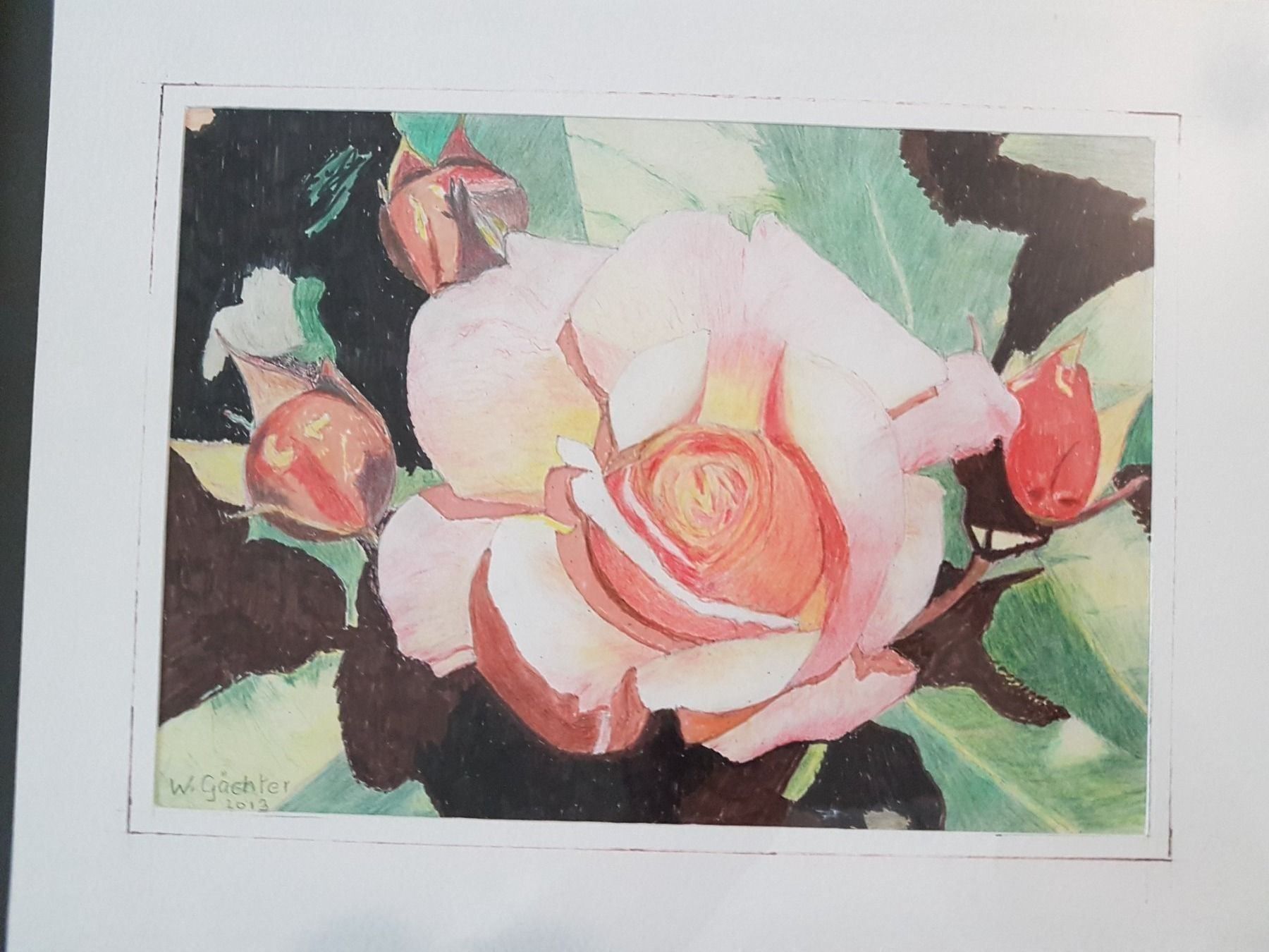 Dipinti: Wunderschönes Original-Aquarell von W. Gächter – Usato da Glattbrugg venduto da casabelavista 1