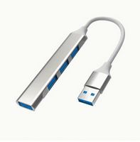 4-in-1 Hochgeschwindigkeit USB-C-Hub mit vier Anschlüssen