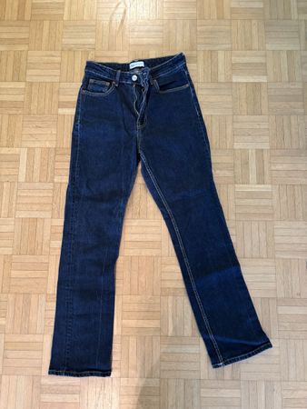 Stylish Denim Jeans - Classic Dark Wash, Size 36