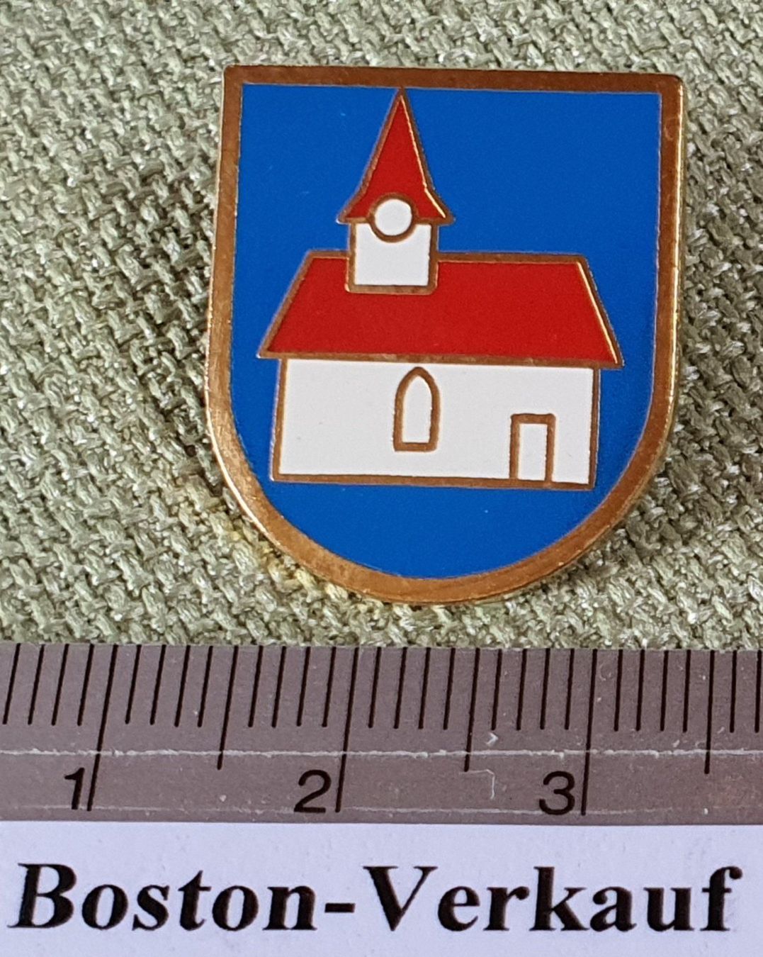 Cartoline postali: D510 - Pin Gemeindewappen Kappelen BE – Usato da Reinach BL venduto da Boston-Verkauf 1
