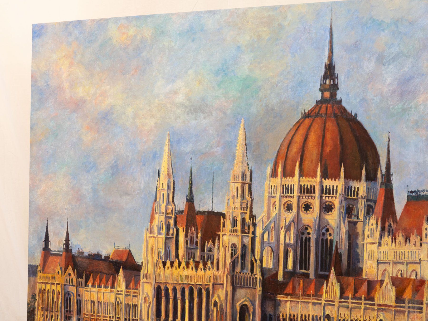 Dipinti: Acryl auf Leinwand, Parlament Budapest - gross - Ref. 07/05 – Usato da Au ZH venduto da BrockiAu 4