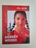 Autogrammkarte Audrey Werro Originalunterschrift