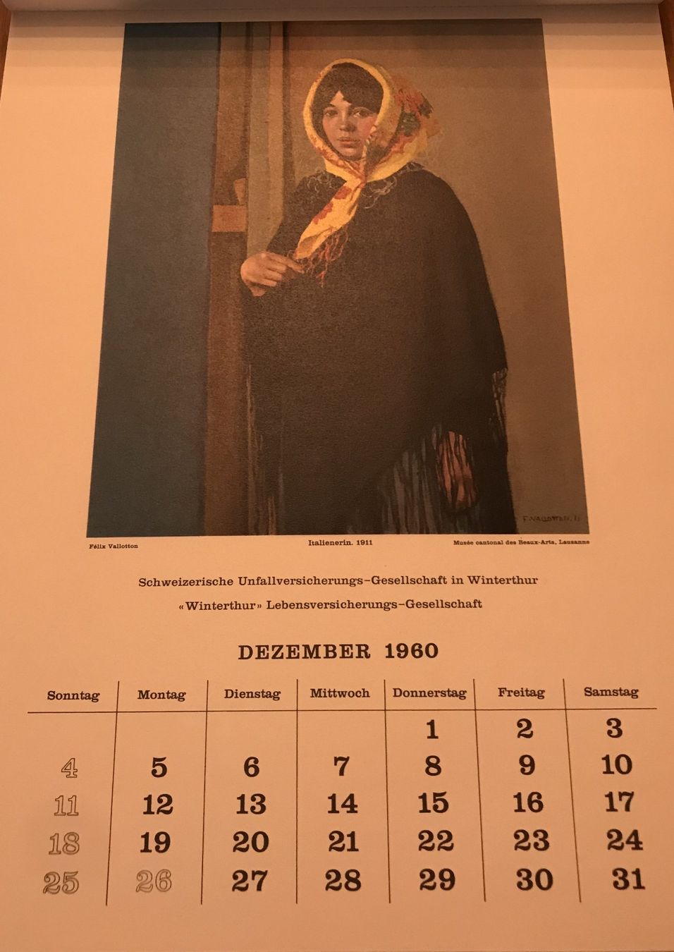 Calendari: Kalender Winterthur Versicherungen – Usato da Altstätten SG venduto da Nik2009 5