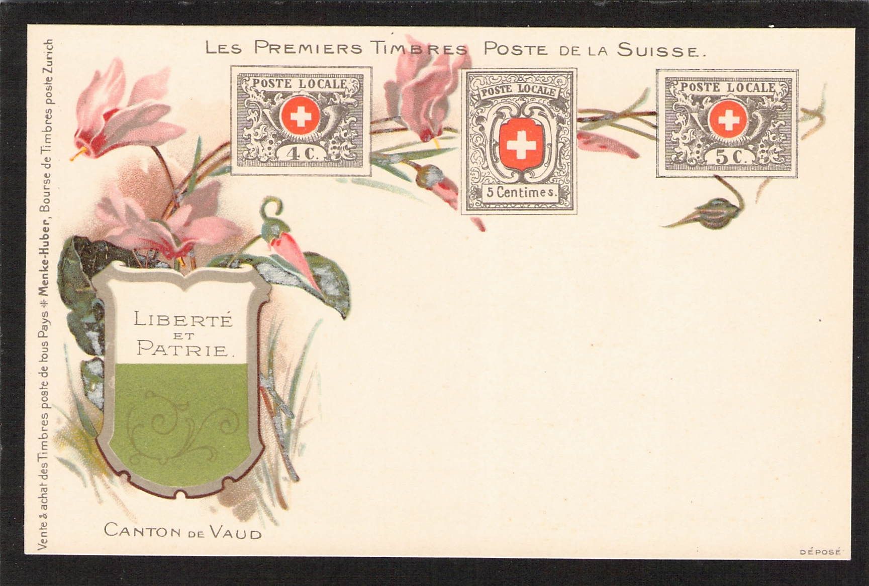 Cartes postales: AK Briefmarkensprache VD  – D'occasion à Reichenburg par Pipo-67